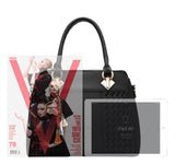 Fashion Women Handbags Tassel PU Leather Totes Bag Top-handle Embroidery Crossbody Bag Shoulder Bag Lady Simple Style Hand Bags
