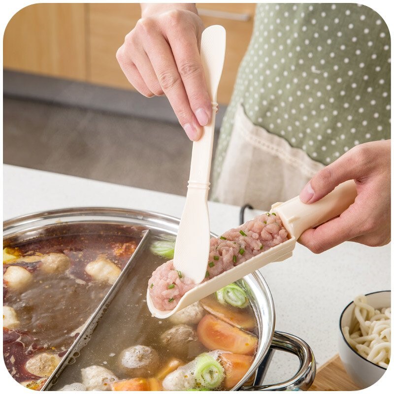 Meat Ball Maker Food -Grade Plastic Convenient 1 Set Meat Ball Mold Home DIY Pattie Meatball Fish Ball Burger Set Main image