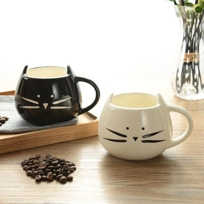 HELLOYOUNG Cute Cat Coffee Mug Animal Milk Mug Ceramic Creative Coffee Porcelain Tea Cup Nice Gifts Main image