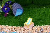 XBJ187 Mini 5pcs Beach chair decoration supplies moss micro landscape deco  Garden deco Creative handicrafts