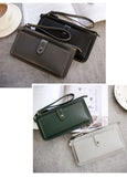 Women's Purse High Quality PU Leather Women's Wallet Zipper Bag Vintage Female Wallet Purse Fashion Card Holder Phone Bag