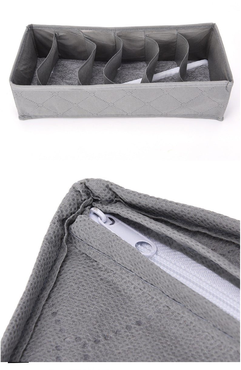 1 pc Underwear Bra Organizer Storage Box 3 sizes grey Drawer Closet Organizers Boxes For Underwear Scarf Socks Organiser
