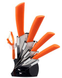 High quality brand Paring Fruit Utility 3" 4" 5" 6" inch + peeler + Acrylic Holder Block Chef Kitchen Ceramic Knife Sets