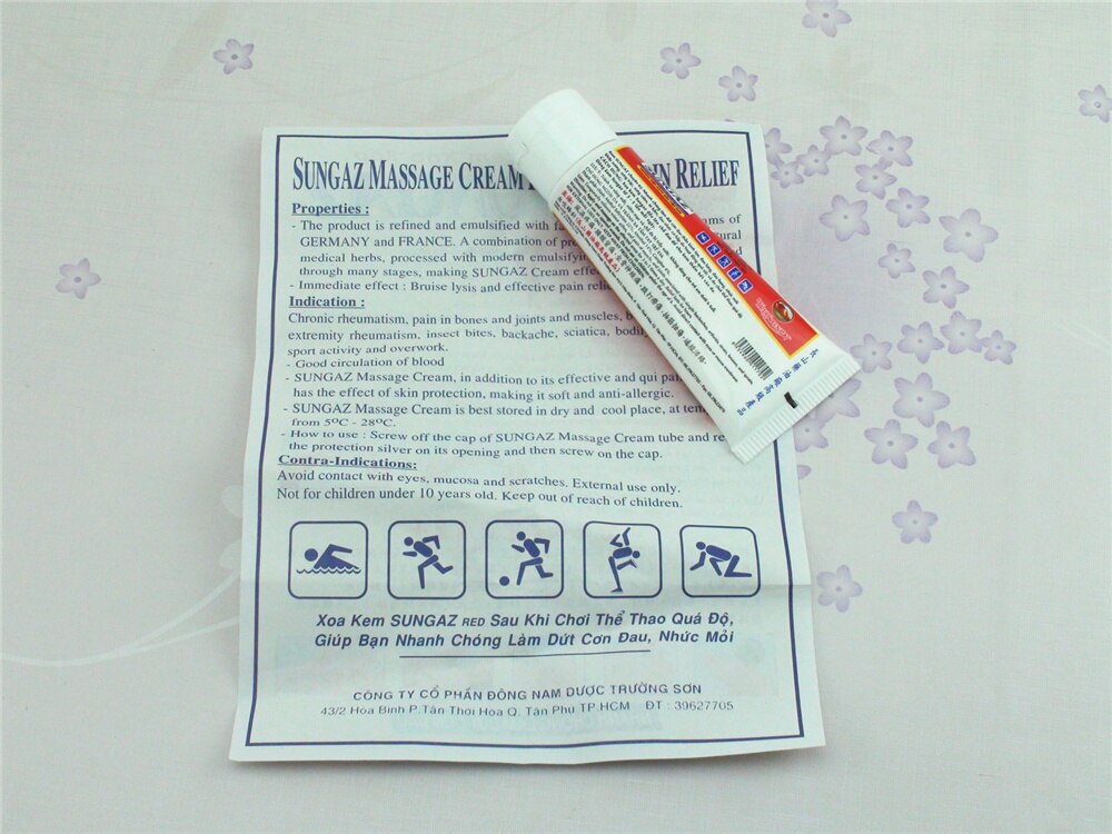 1Pcs 30g Vietnam Sungaz Balm Cream Rapid Pain Relief Back Shoulder Massager Yamano Pain Balm Analgesic Arthritis Cream