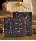 Crocodile pattern men's short wallet leisure wallet High-quality genuine leather Spring and summer new leather wallet