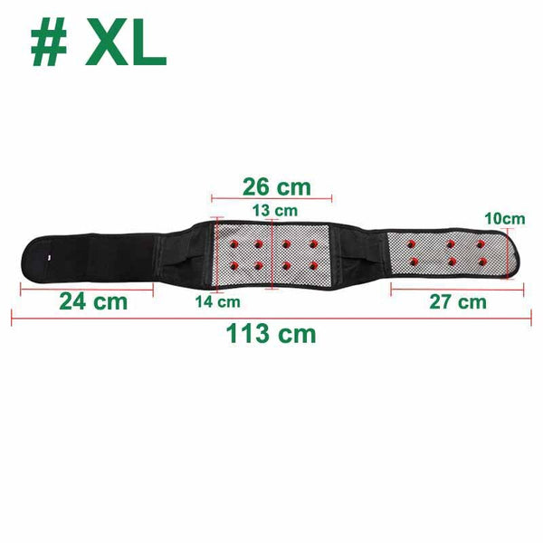 Tcare Adjustable Waist Tourmaline Self heating Magnetic Therapy Back Waist Support Belt Lumbar Brace Massage Band Health Care