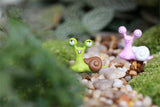 XBJ090 Mini 10pcs Couple snail Bottle decoration supplies moss micro landscape deco  Garden deco Creative handicrafts