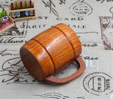 1pc Classic Style Natural Wood Cup Wooden Beer Mugs Drinking For Party Novelty Gifts Eco-friendly 350ml