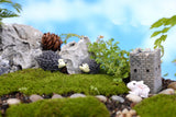 XBJ100 Mini 5pcs Hedgehog mother and little hedgehog decor supplies moss micro landscape deco  Garden deco Creative handicrafts