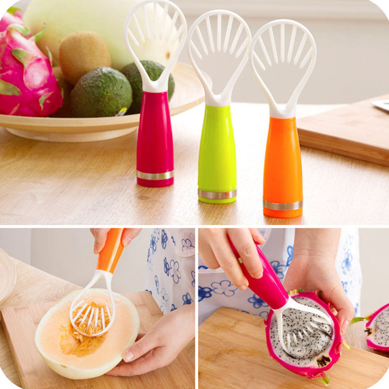 Plastic Fruits Tools Clear Fruit Seeds And Dig Fruit Flesh For Kiwi Cantaloupe Pitaya Mango Plastic Remove Seeds Device
