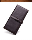 Long business and leisure hand holding High-quality cow leather multi-card purse Genuine Leather men's wallet