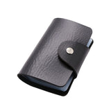New PU Leather Function 24 Bits Card Case Business Card Holder Men Women Credit Passport Card Bag ID Passport Card Wallet