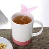 Hot Sale Butterfly Tea Bags Strainers Silicone Filter Tea Infuser Silica Cute Teabags for Tea & Coffee Drinkware