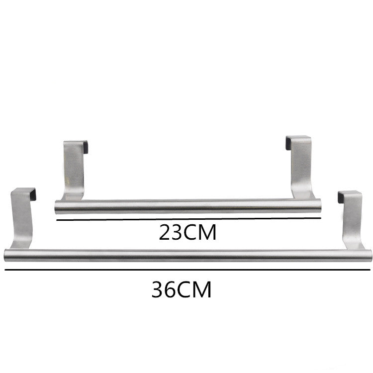Stouge 1pc Stainless Steel Bathroom Towel Stand Rack Kitchen Cupboard Hanger Cabinet Door Chest Hanging Sundries Storage Shelf Main image