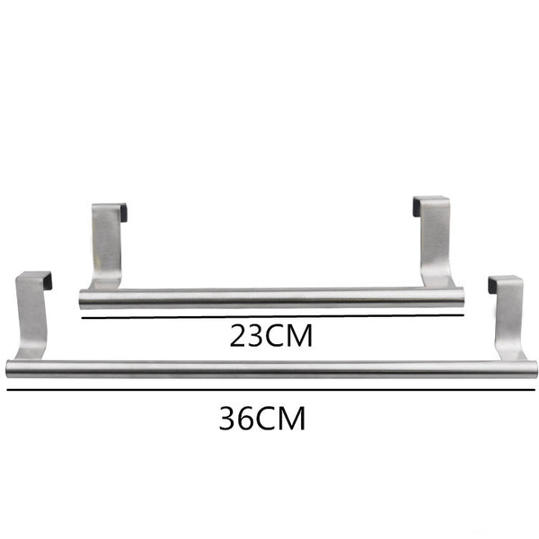 Stouge 1pc Stainless Steel Bathroom Towel Stand Rack Kitchen Cupboard Hanger Cabinet Door Chest Hanging Sundries Storage Shelf