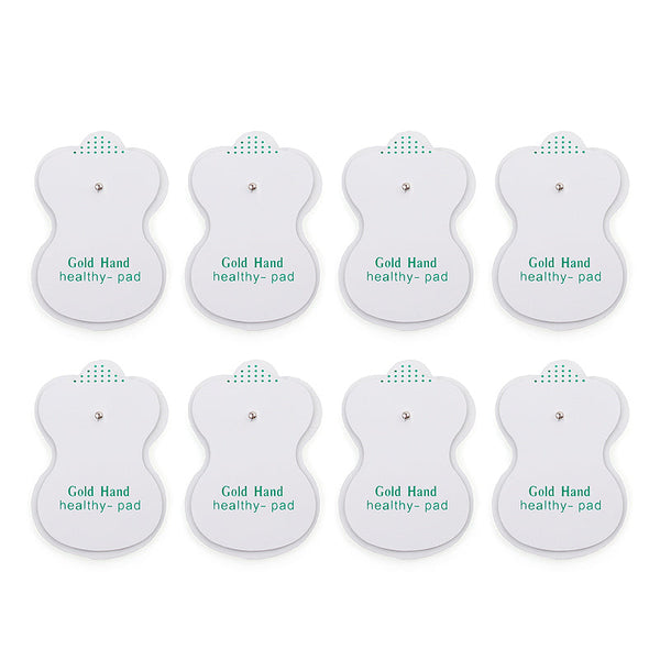 New Russian button Electrical Muscle Stimulator Body Relax Muscle Massager Pulse Tens Acupuncture Therapy Slipper+8 Pads+box