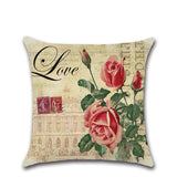 BZ296 New American Country Roses Pillow Cushion Cover Pillowcase Sofa/Car Cushion /Pillow  Home Textiles supplies