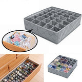 Non-woven Fabric Foldable Underwear Socks Drawer Organizer Storage Box Useful 30 Cells Container Boxs