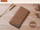 Fashion buttons ultra-thin young High quality PU clutch leather Multi-functional soft leather men's wallet