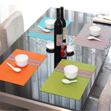 1 piece pvc placemat dining table mats de table bowl pad napkin dining table tray mat coasters kids table