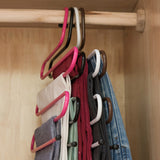 5 Tier Iron Racks S Shape Trousers Hanger Clothing Wardrobe Storage Organization Drying Hanger 1PC