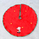 Christmas Decorations For Home Straight Edge 90CM Non-Woven Christmas Tree Skirt Aprons Home Decoration