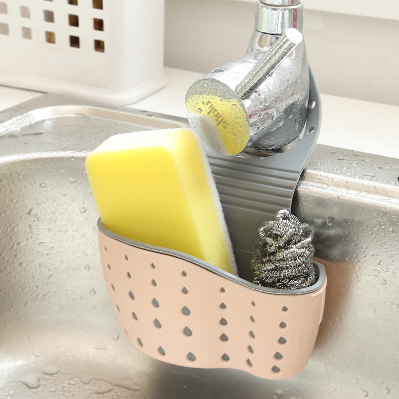 Sink Shelf Soap Sponge Drain Rack Bathroom Holder Kitchen Storage Suction Cup Kitchen Organizer Sink kitchen Accessories Wash