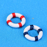 XBJ176 Mini 6pcs Swim ring decoration supplies moss micro landscape deco  Garden deco Creative handicrafts