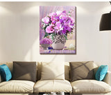 DIY Full Diamond Embroidery European-style flower vase Round Diamond Painting Cross Stitch Kit Diamond Mosaic Home Decor