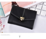 Tri-fold fashion wallet multi-card female purse High-quality PU leather Card & ID Holders women's handbags