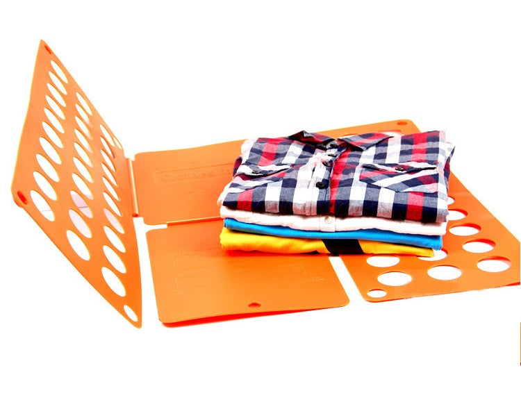Folding Boards Quality Kids Magic Clothes Folder T Shirts Jumpers Organizer  Fold Save Time Quick Clothes Folding Board Clothes Holder (Orange)