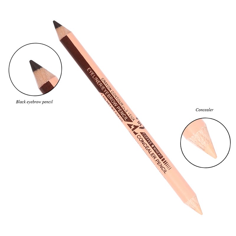 MENOW Brand 1pcs Eyebrow & concealer pencil Long-lasting waterproof Easy to Wear Natural Make up pencil dropship Beauty 5314