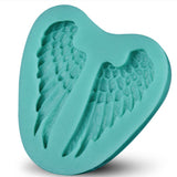 Silicone Cake Mold Birthday Cake Decorating Angel Wings Bakeware Fondant Baking Chocolate Soap Mold