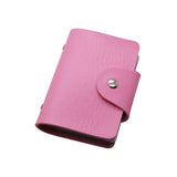 New PU Leather Function 24 Bits Card Case Business Card Holder Men Women Credit Passport Card Bag ID Passport Card Wallet
