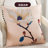 BZ126 Luxury Cushion Cover Pillow Case Home Textiles supplies American Country Flowers Birds decorative throw pillows chair seat