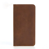 Men's Wallet Crazy Leather retro leather long wallet large capacity casual fashion clutch bag High-quality Cow leather