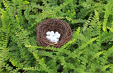 XBJ037 Mini Egg Resin Quail Eggs 12pcs Pigeon Eggs Simulation Mini Bird Egg Dollhouse Moss Micro Landscape Ornaments