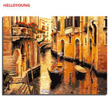 Gold Coast DIY Handpainted Oil Painting Digital Painting by numbers oil paintings chinese scroll paintings Home Decoration