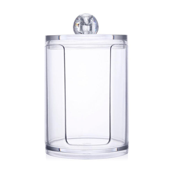 Acrylic Multifunctional Round Qtip Container Cosmetic Makeup Cotton Pad Organizer Jewelry Storage Box Holder and Candy Jars