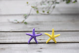 XBJ062 Mediterranean 1pc Style Starfish Resin Crafts Artificial Figurine Home Decoration Fairy Garden Miniatures