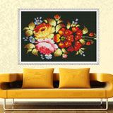 DIY Full 5D Diamond Embroidery The floral Round Diamond Painting Cross Stitch Kits Diamond Mosaic home  Decoration