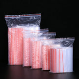 100 pcs/set 0.05 mm Thickness Jewelry  Postal Compressed Lock Reclosable Plastic Poly Clear Bags