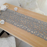 Rectangle Felt Table Runners Modern Hollow Out Table Runner Home Decoration TV Cabinet Table Runners for Wedding Decorations