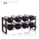 Modern Simple Superposition Wine Rack Ornaments Wine Bottle Holder Wine Cabinet Iron Creative Wine Rack More Type Can Be Choose