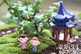 2pcs/lot Couple dolls Bride and groom Wedding decorations Micro landscape ornaments Chinese style creative ornaments Crafts