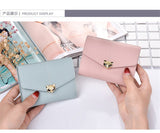 Tri-fold fashion wallet multi-card female purse High-quality PU leather Card & ID Holders women's handbags