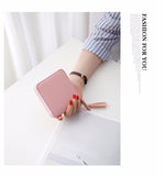 Hot Sale Square Women Coin Purses Holders Wallet Female Leather Tassel Pendant Money Wallets Hot Fashion Clutch Bag