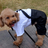 Western Style Men's Suit Bow Tie Small Pet Dog Clothes For Small Dogs Boy Puppy Apparel Jumpsuit Cheap Pet Clothes Drop Shipping