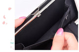 New bow lunch box bag litchi pattern wallet the long section of the phone package Money bags women's wallet wallet-fem
