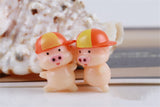 XBJ107 Mini 6PCS piggy decor supplies moss micro landscape deco  Garden deco Creative handicrafts